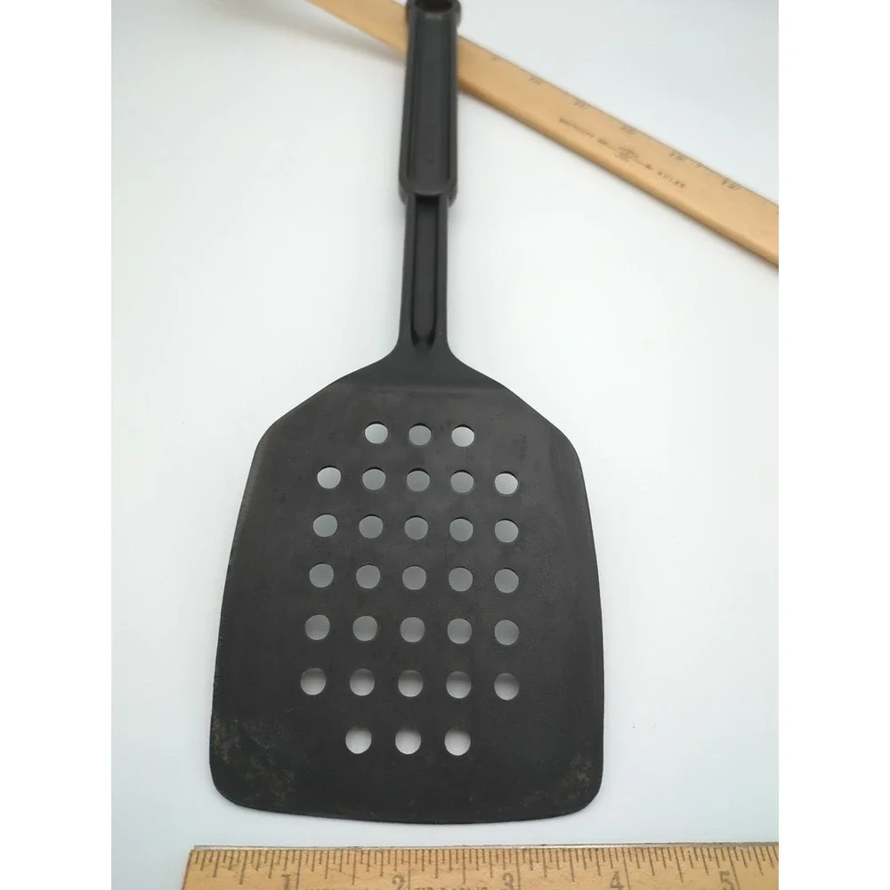 Vtg Farberware Black Nylon Spatula Flipper Heat Resistant‎ 400° F Made In USA